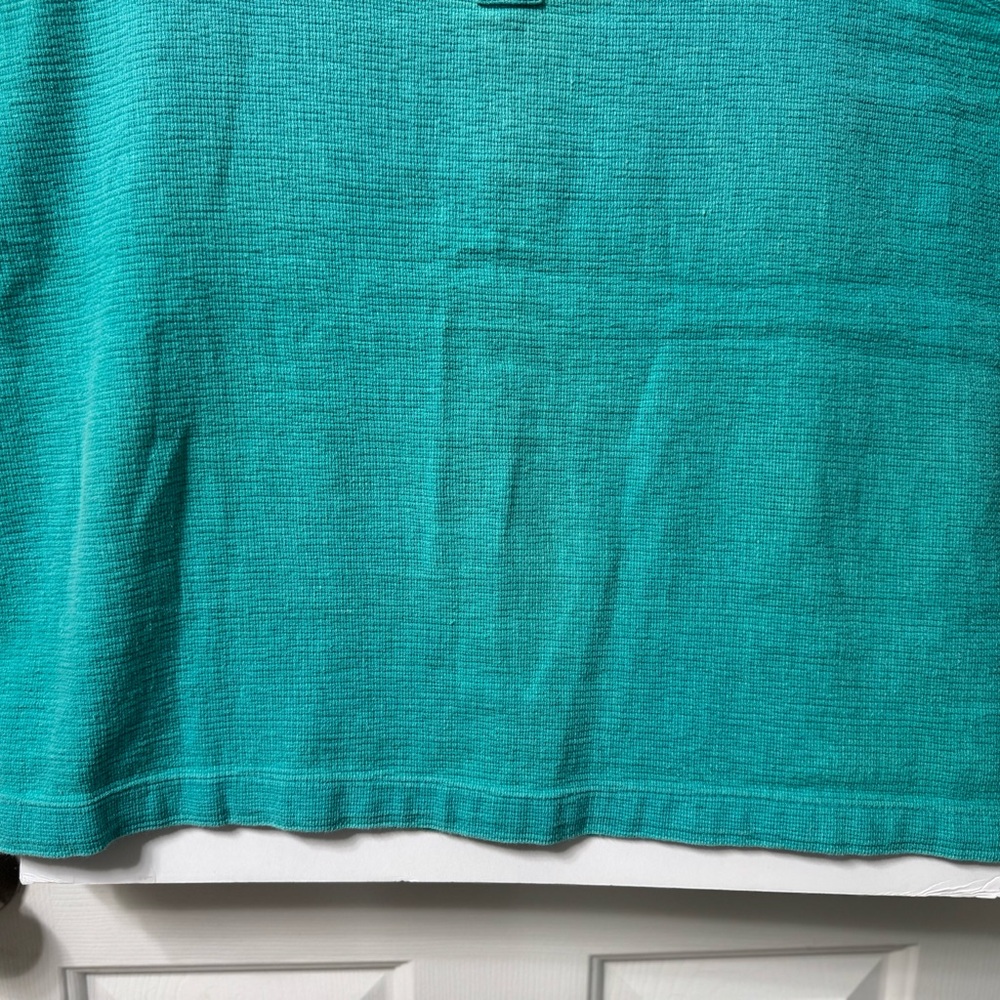 LL Bean, oversized tank, 20, aqua, boat neck w 2 button front, perfect condition - Picture 14 of 14